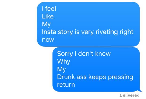drunk text friend